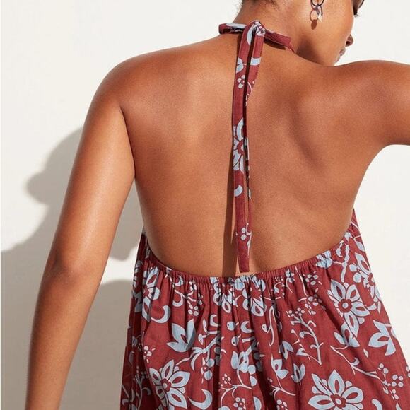 NWT Faithfull The Brand Brise Maxi Dress Oceania FloraL Print Resort USA 6 - Picture 6 of 8